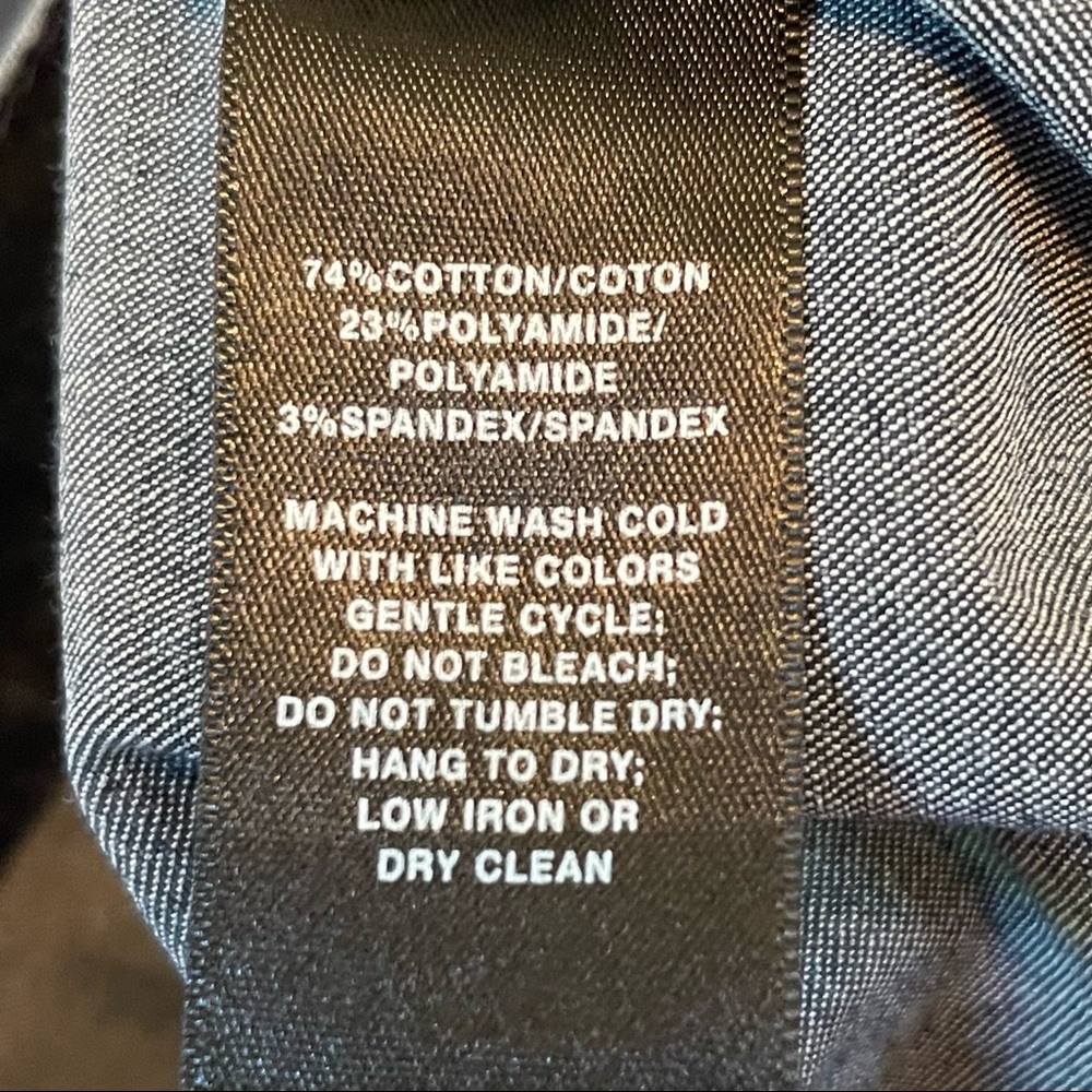 Lafayette 148 NY Thompson High Rise Dark Wash Stretch Denim Blue Jean Women’s 14 - Picture 12 of 15